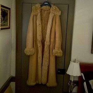 Whistles of London, Toscana sheepskin full length coat, size S